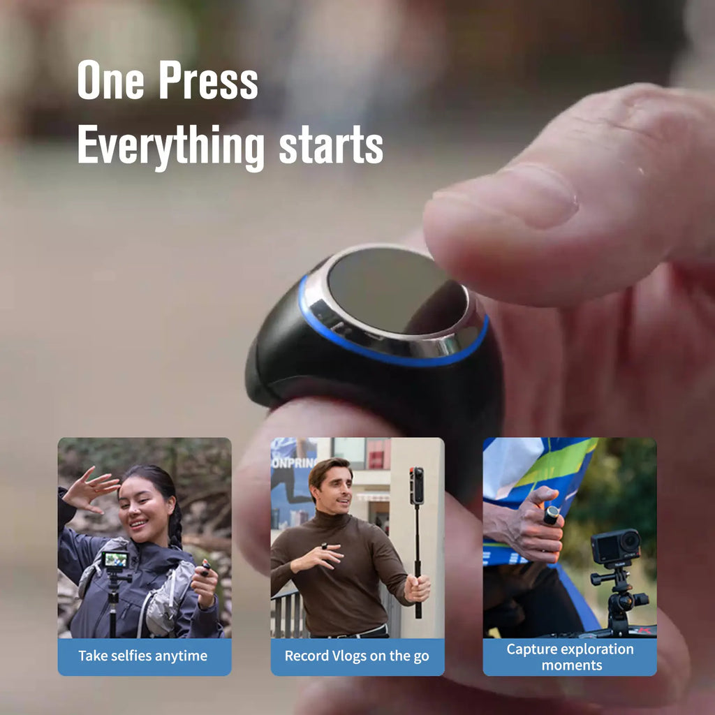 OnCtrl Ring II Smart Bluetooth Remote Control Ring - Wearable Motion &amp; Action Camera Controller