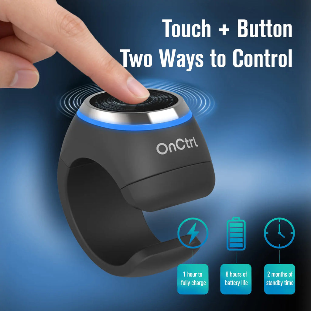 OnCtrl Ring II Smart Bluetooth Remote Control Ring - Wearable Motion &amp; Action Camera Controller