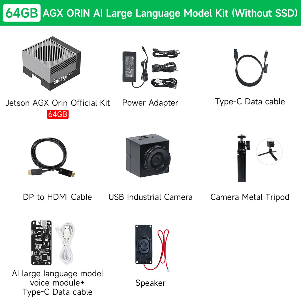 NVIDIA Jetson AGX Orin Developer Kit 64GB 275 TOPS-AI Large Model Kit
