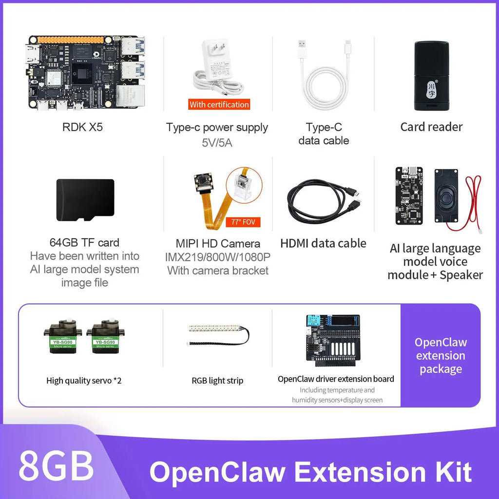 RDK X5 Robotic Development Kit-8GB OpenClaw Kit