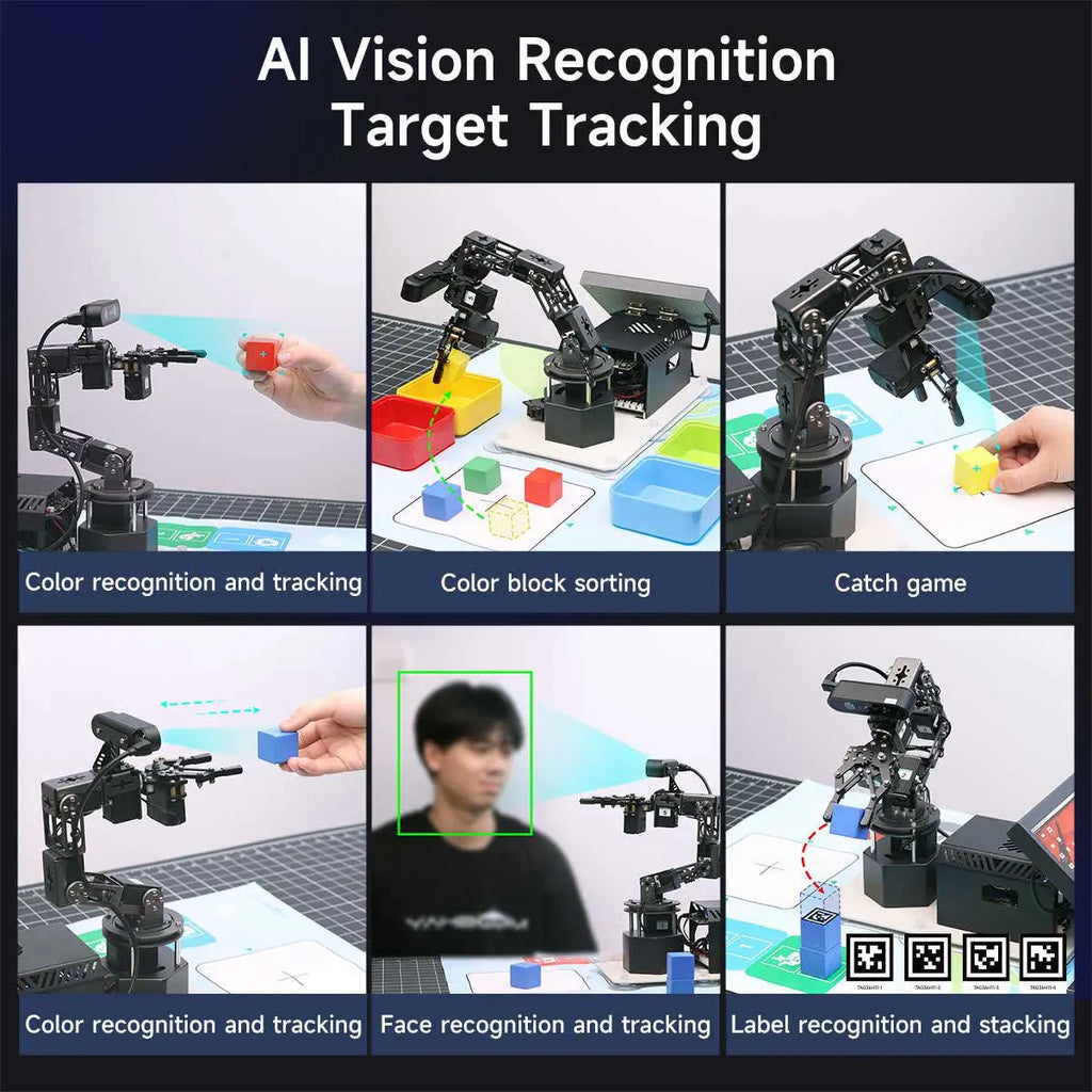 Yahboom DOFBOT Ultra AI Large Language Model 3D Depth Vision Robotic Arm-Standard Version With RPi5 4GB board