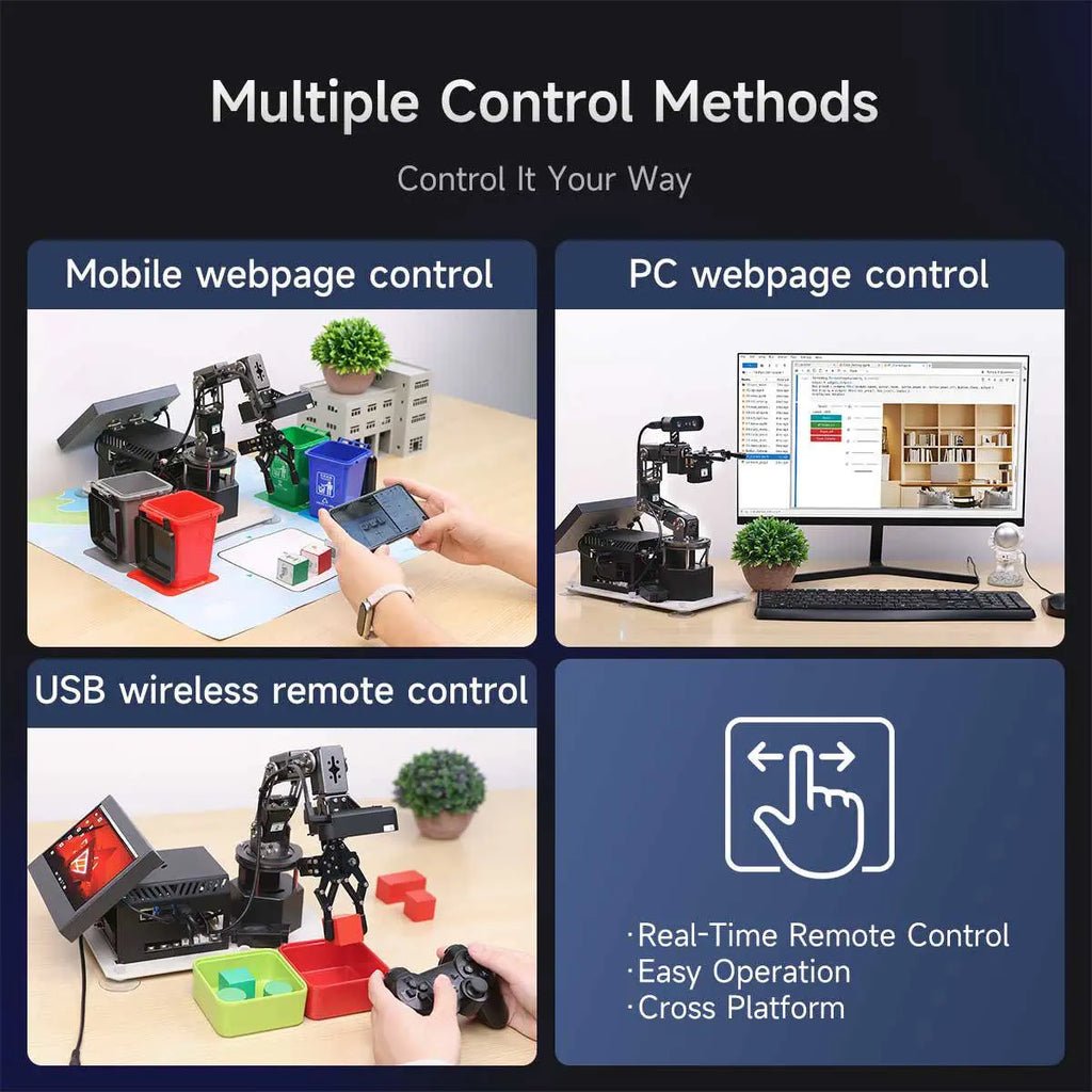 Yahboom DOFBOT Ultra AI Large Language Model 3D Depth Vision Robotic Arm-Superior Version Without RPi5 board