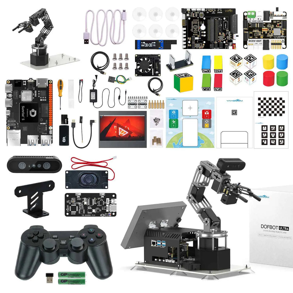 Yahboom DOFBOT Ultra AI Large Language Model 3D Depth Vision Robotic Arm-Ultimate Version With RDK X5-8GB board