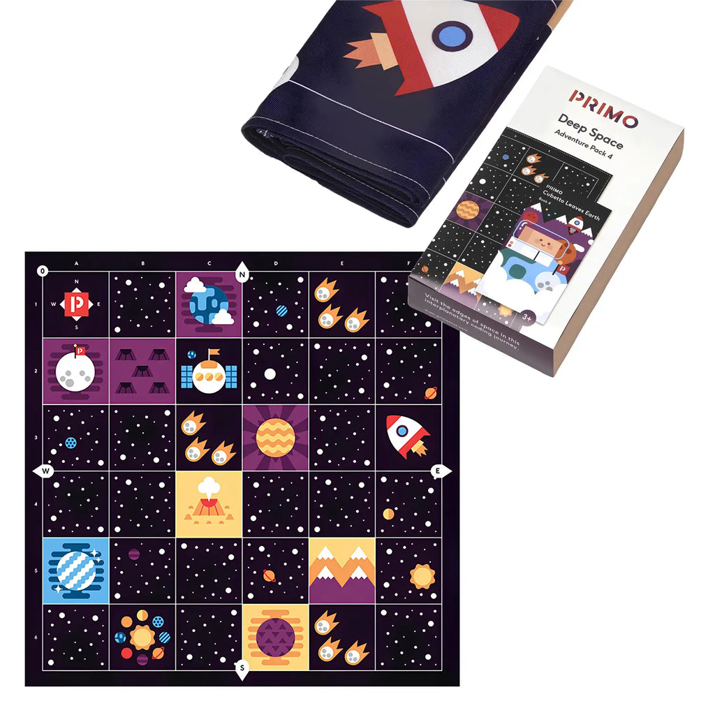 Primo Cubetto+ Playset Coding Robot Bundle with with Adventure Maps, Logic Pack, Alphabet &amp; Number Cards, Screen-Free Early STEM Programming Kit 3+ Years