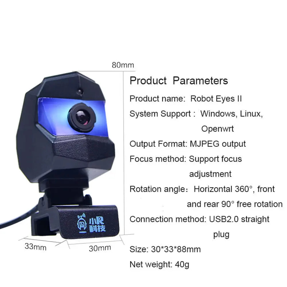 XIAOR GEEK 1080P HD free drive USB camera Robot Eye used for WiFi smart programmable robot car
