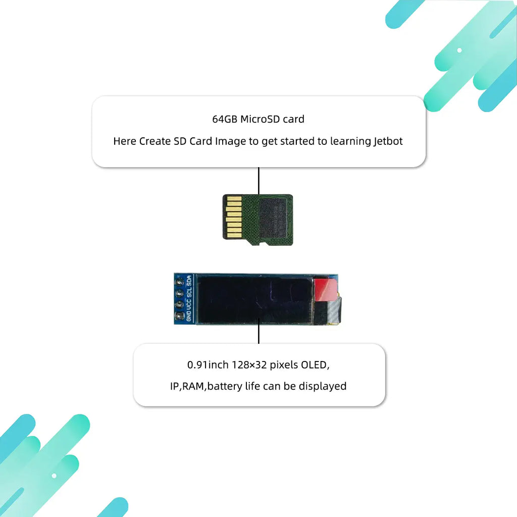 Jetbot AI Robot Car Kit – NVIDIA Jetson Nano Powered | Object Detection, Face Recognition, Autonomous Driving &amp; Deep Learning | Python &amp; JupyterLab (Orange, Without Jetson nano)