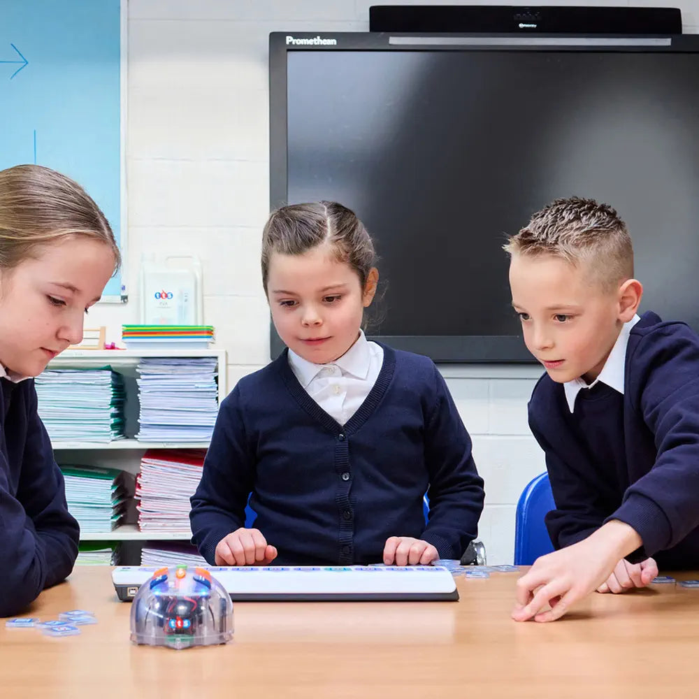 Blue-Bot Bluetooth Programmable Floor Robotics &amp; Tactile Reader Pro Classroom Coding Bundle