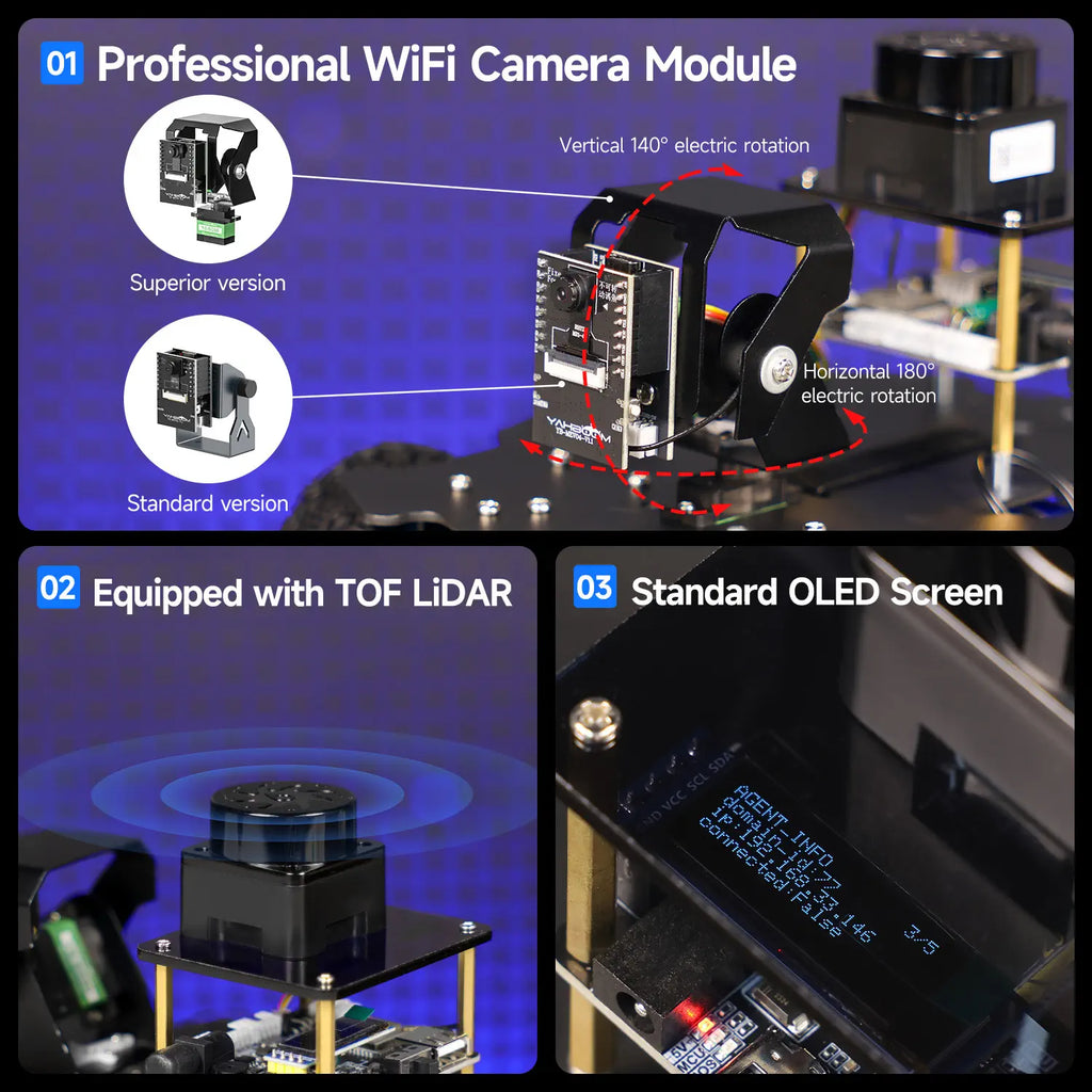 MicroROS V2 ROS2 AI Robot Car for PC virtual machine (MacOS is not supported)-Superior kit