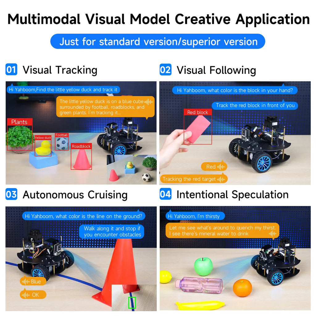 MicroROS V2 ROS2 AI Robot Car for PC virtual machine (MacOS is not supported)-Superior kit
