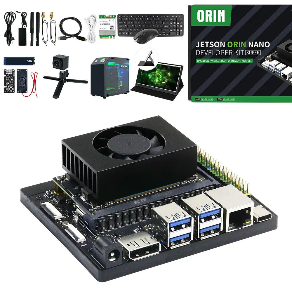 Jetson Orin Nano  SUPER Development Board 4GB RAM based on NVIDIA Core Module for AI Deep Learning--Ultimate Kit