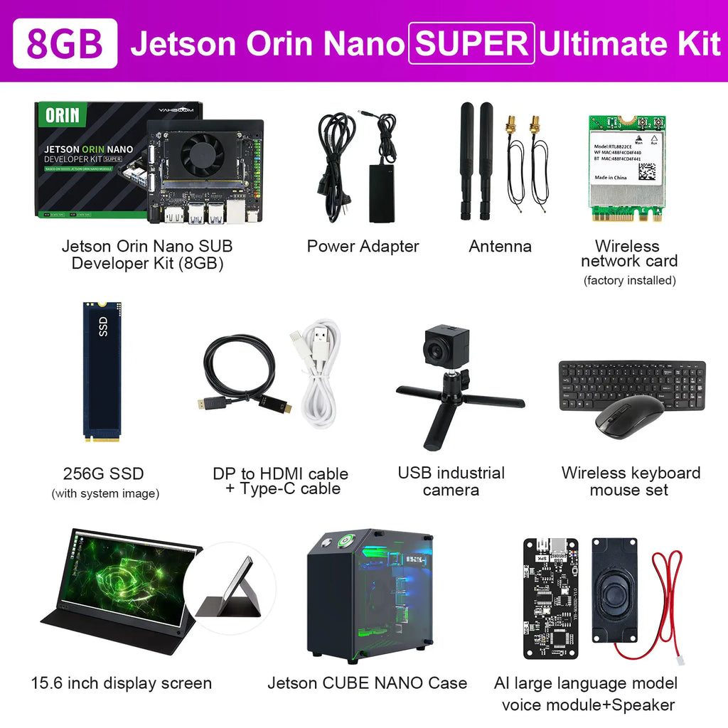 Jetson Orin NANO SUPER Developer Kit SUB with 8GB RAM Based On