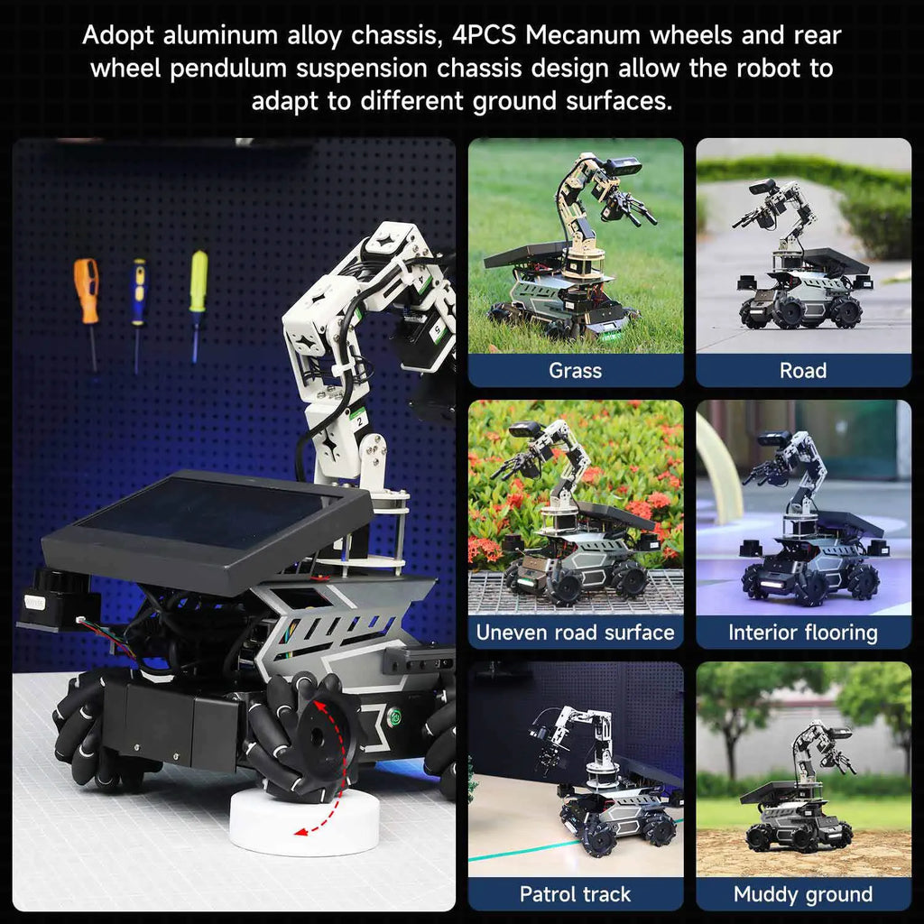 Yahboom ROSMASTER M3 Pro ROS2 Robot No Display-with Jeston NANO 4GB Board