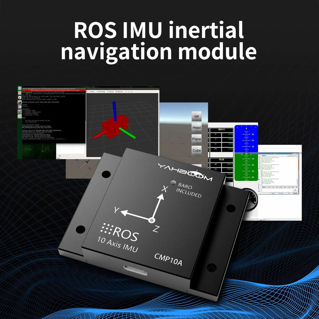 ‌Yahboom 10-Axis IMU Inertial Navigation AHRS Sensor Module with case