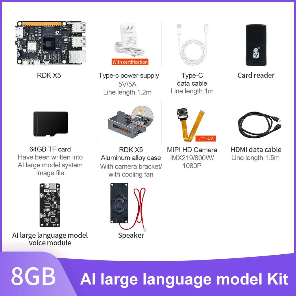 RDK X5 Robotic Development Kit-8GB AI Large Model Kit