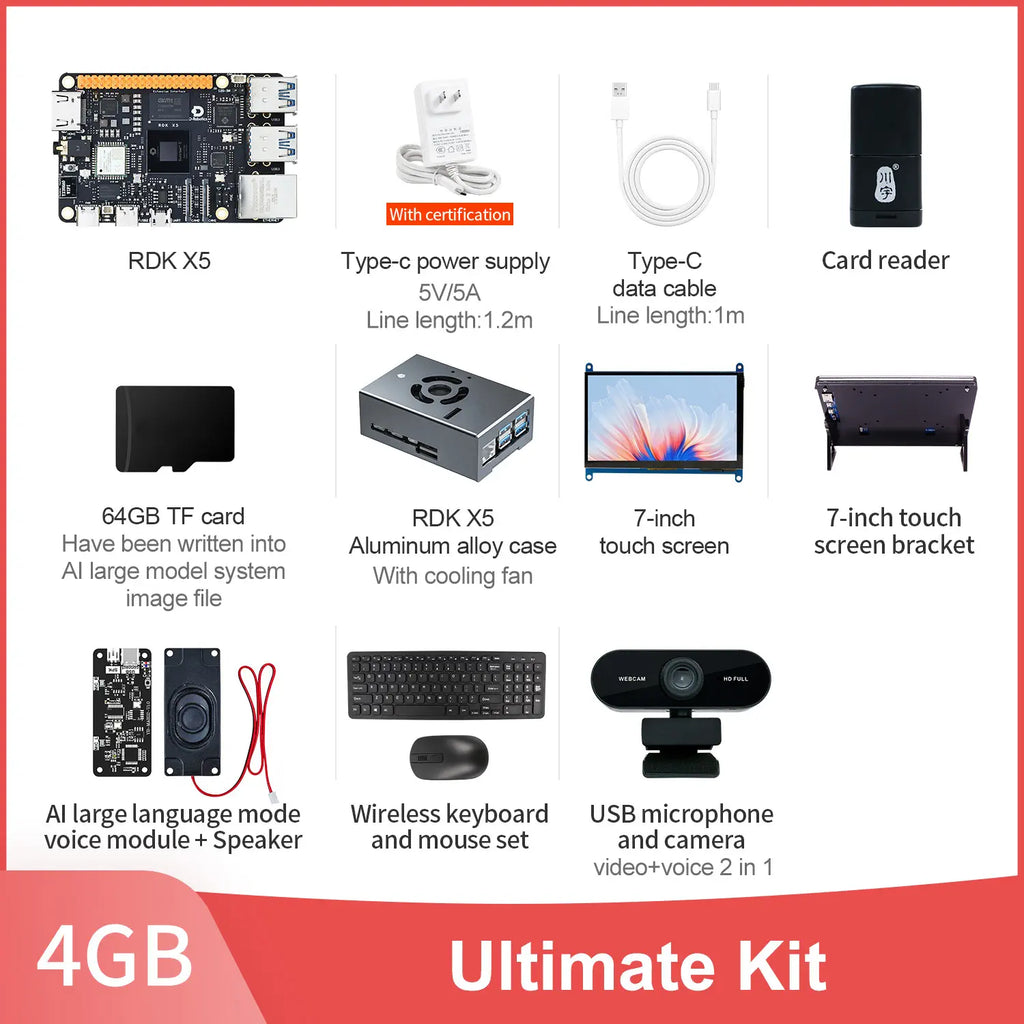 RDK X5 Robotic Development Kit-4GB Ultimate Kit