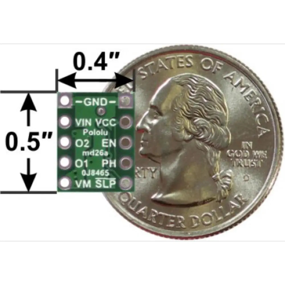 DRV8838 Single Brushed DC Motor Driver