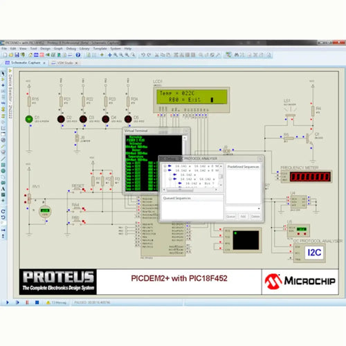 Proteus VSM Software for PIC16 Microprocessor