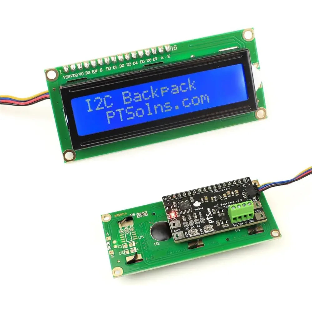 PTSolns I2C Backpack for 1602 and 2004 LCD Kit
