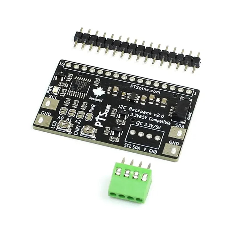 PTSolns I2C Backpack for 1602 and 2004 LCD Kit