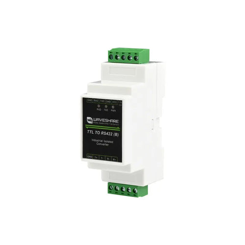 Rail-mount TTL to RS422 Galvanic Isolated Converter, Anti-surge