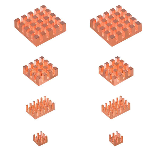 Raspberry Pi 5 Copper Heatsinks (8pcs)