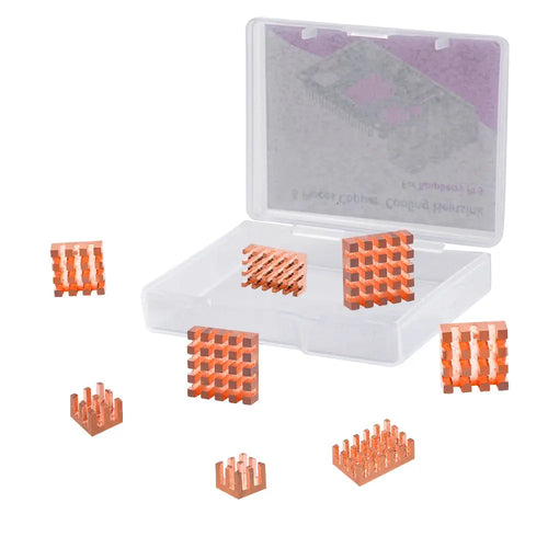 Raspberry Pi 5 Copper Heatsinks (8pcs)
