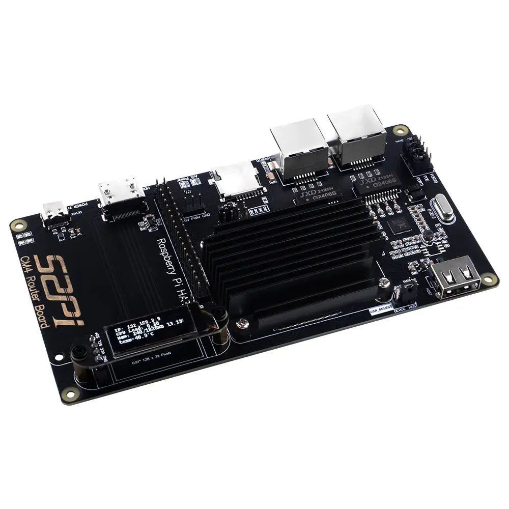 Raspberry Pi Compute Module 4 CM4 Router Carrier Board - RobotShop