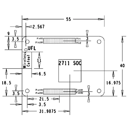 Raspberry Pi Compute Module 4 - 8GB RAM (CM4008000)