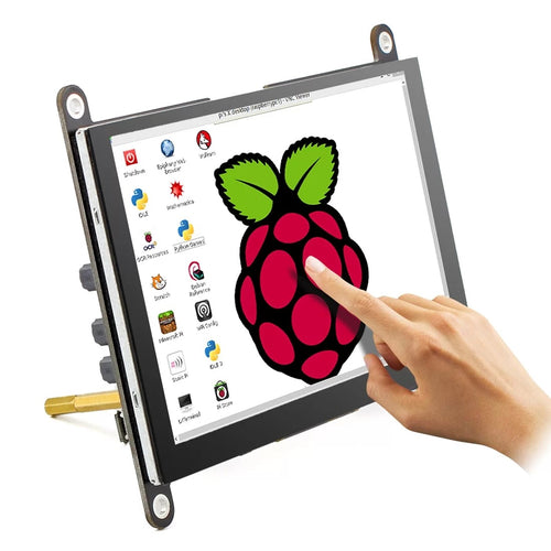RC050S HD 5-Inch 800x480 Capacitive Touch Monitor for RPi w/ Speaker, Backlight