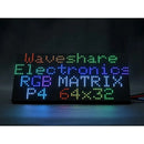 Waveshare RGB Full-Color LED Matrix Panel, 4mm Pitch, 64x32 Px