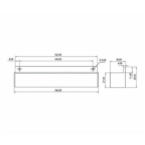 RoboteQ MGSW1600 All-metal Shock-Resistant 160mm Wide Magnetic Track Sensor