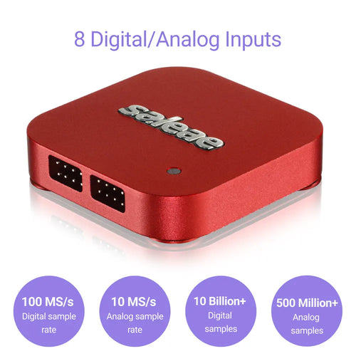 Saleae Logic 8 Logic Analyzer 8 Channels & 25MHz (Red)