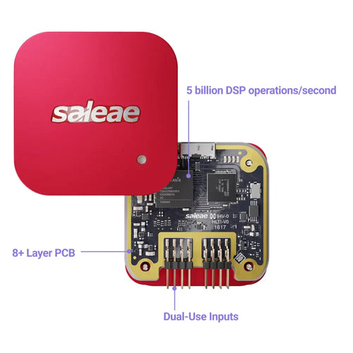 Saleae Logic Pro 8 Logic Analyzer 8 Channels & 100MHz (Red)