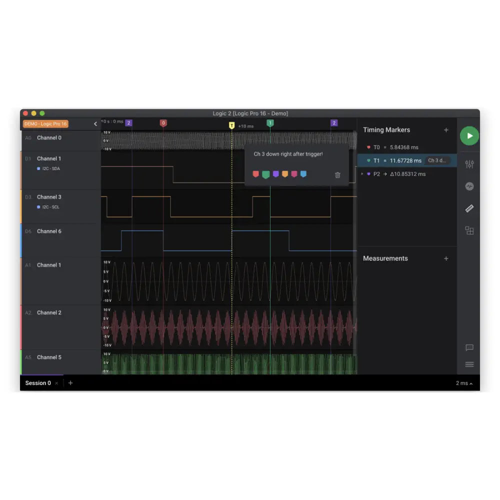 Saleae Logic Pro 8 Logic Analyzer 8 Channels & 100MHz (Red)
