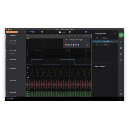 Saleae Logic Pro 8 Logic Analyzer 8 Channels & 100MHz (Red)