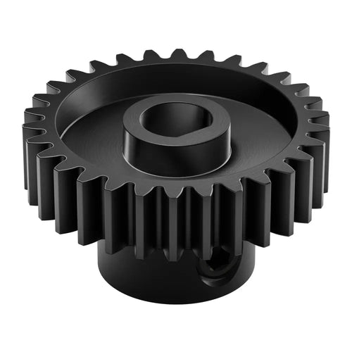 ServoCity 2303 Series Steel, MOD 0.8 Pinion Gear (6mm D-Bore, 30 Tooth)