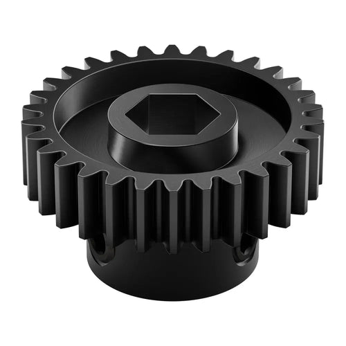 ServoCity 2303 Series Steel, MOD 0.8 Pinion Gear (8mm REX™ Bore, 30 Tooth)