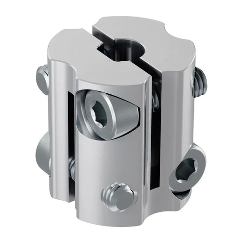 ServoCity 4007 Series Hyper Coupler (1/4" Round Bore to 6mm D-Bore)