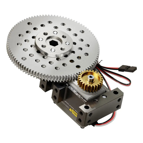 ServoCity Stingray-4 Servo Gearbox (15 rpm, 1400 Oz-in Torque, Continuous Rotation)