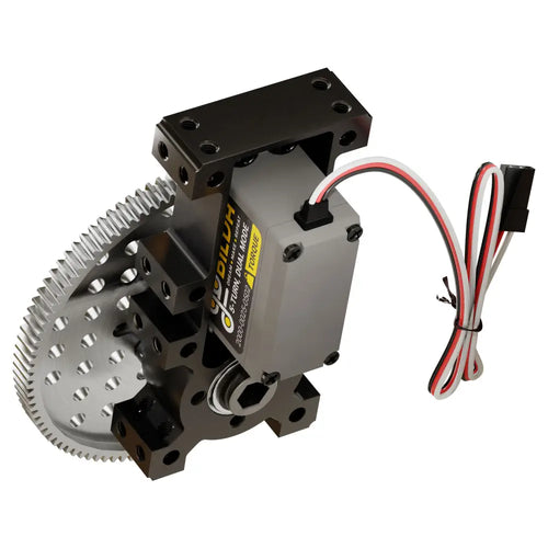 ServoCity Stingray-5 Servo Gearbox (12 rpm, 1750 Oz-in Torque, Continuous Rotation)