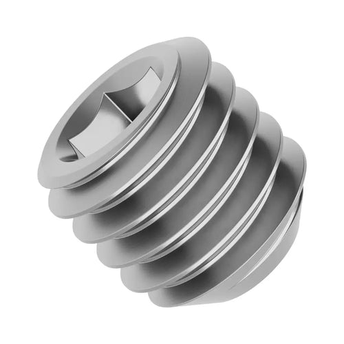 ServoCity 10-32 Stainless Steel Cup-Point Set-Screw (0.1875" Length) - 6 Pack