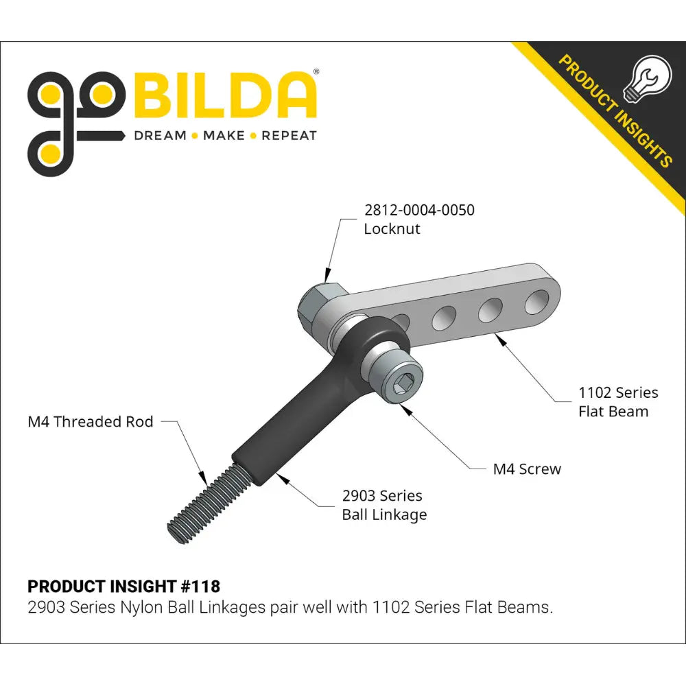 ServoCity 1102 Series Flat Beam (19 Hole, 152mm Length) - 2 Pack
