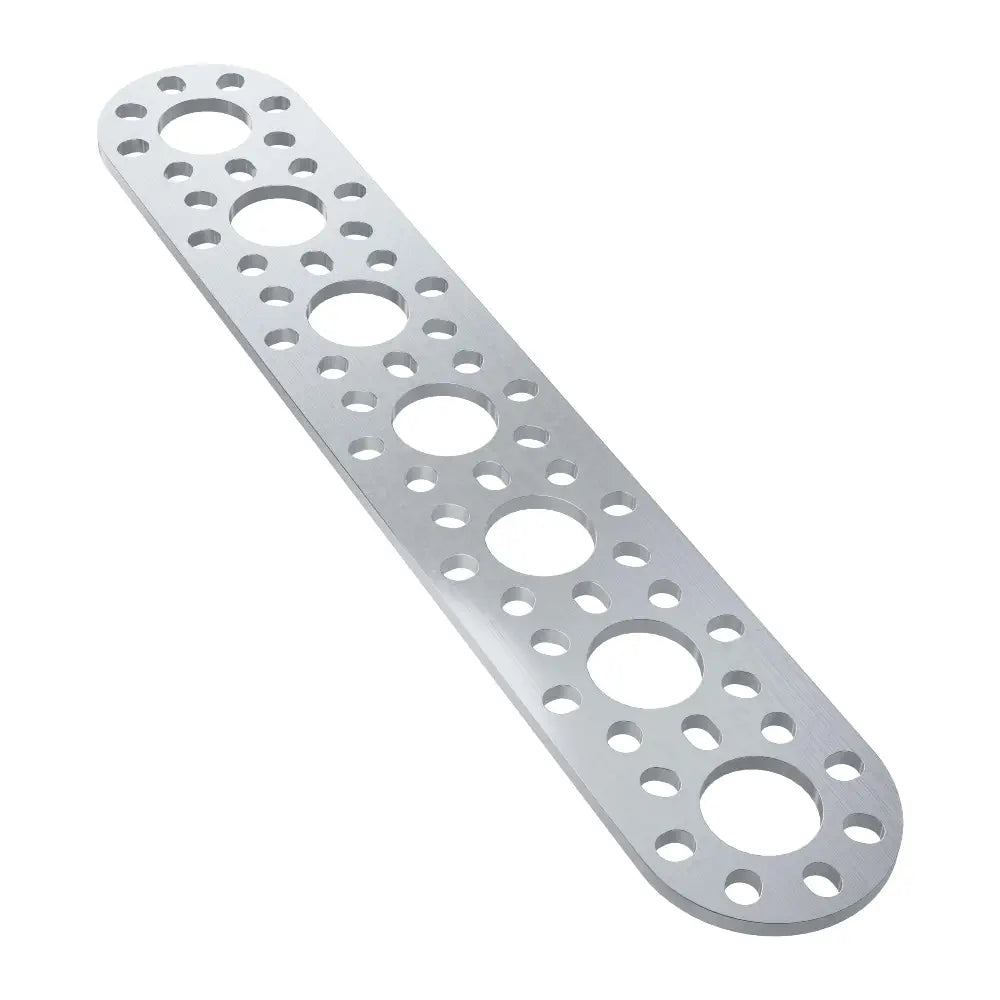 ServoCity 1105 Series Round-End Pattern Plate (7 Hole, 176mm Length)