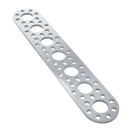 ServoCity 1105 Series Round-End Pattern Plate (7 Hole, 176mm Length)
