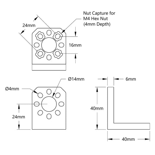 ServoCity 1202 Series Angle Pattern Mount (1-3)