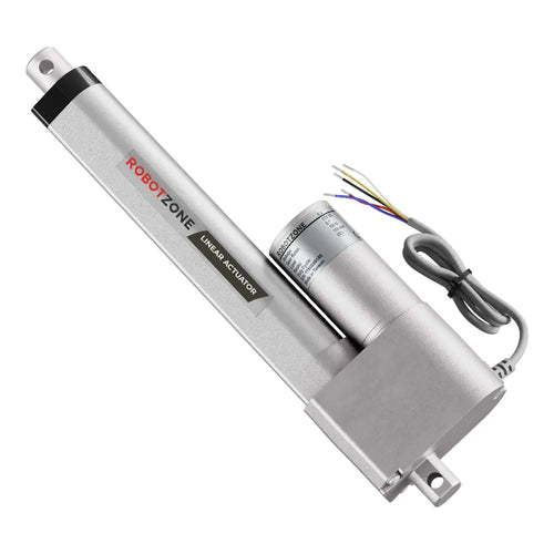 ServoCity 12V Heavy-Duty Linear Actuator (33lb Thrust, 1.7"/sec, 6" Stroke)
