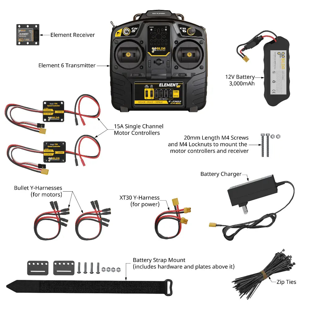 ServoCity 12V Radio Control Bundle