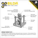 ServoCity 1501 Series M4 x 0.7mm Standoff (6mm OD, 18mm Length) - 4 Pack