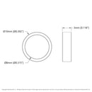 ServoCity 1522 Series 8mm ID Spacer (10mm OD, 3mm Length) - 4 Pack