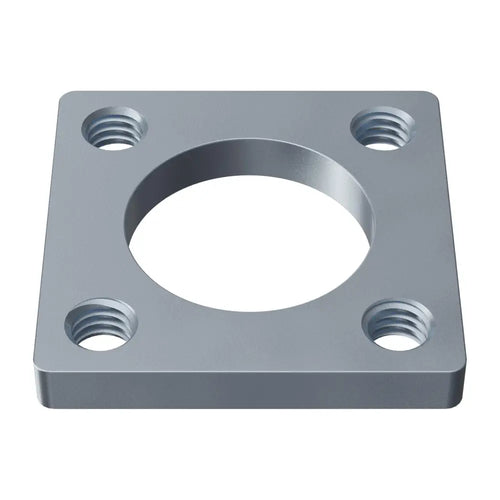 ServoCity 16mm Square Pattern Steel Threaded Plate - 2 Pack